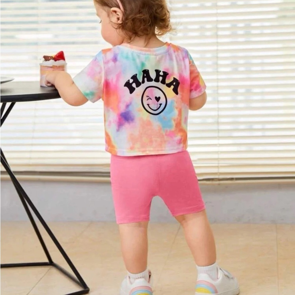 Bubblegum Pink Baby Biker Shorts